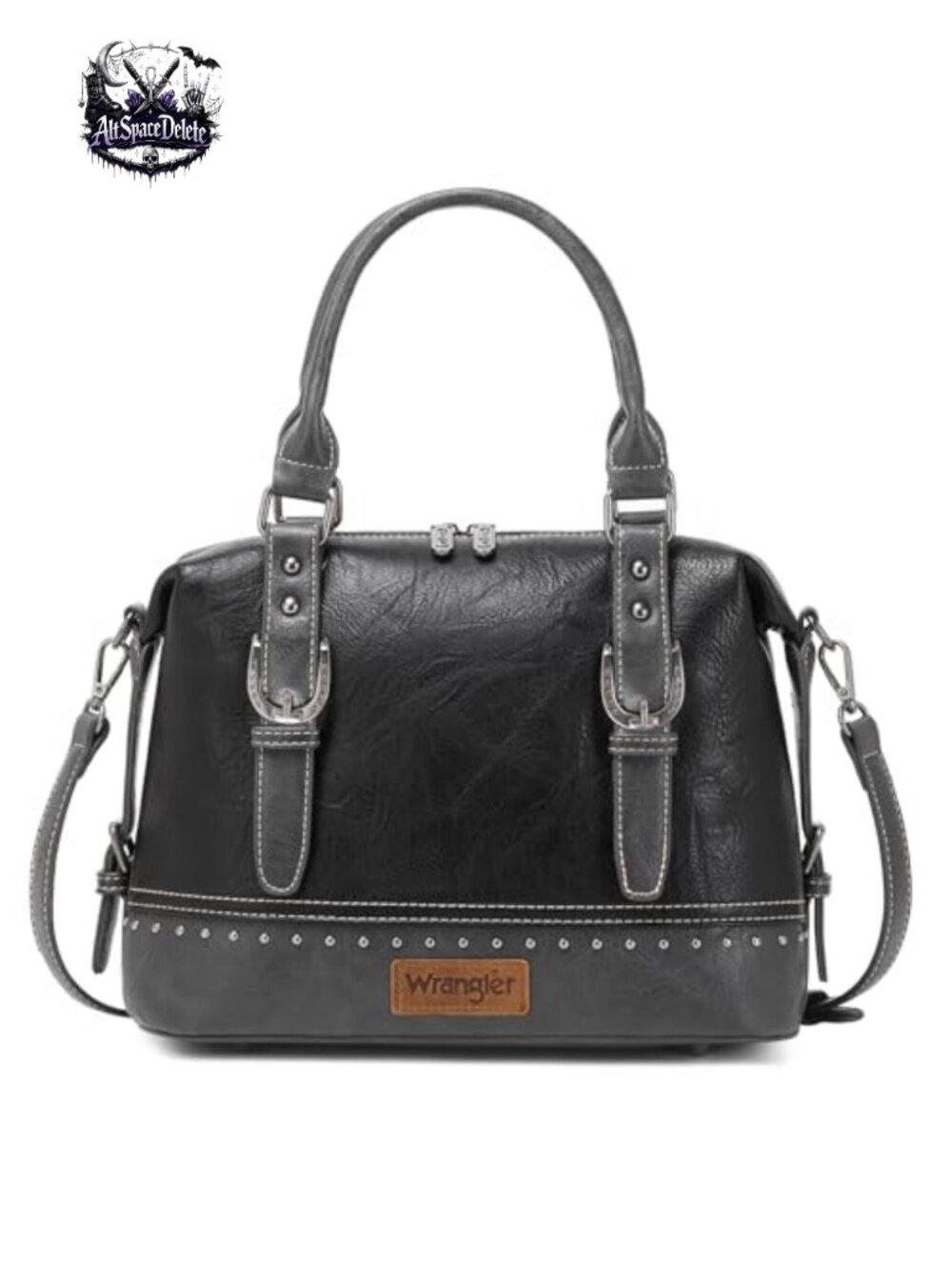 Wrangler Western Barrel Satchel Doctor Bag with Detachable Strap